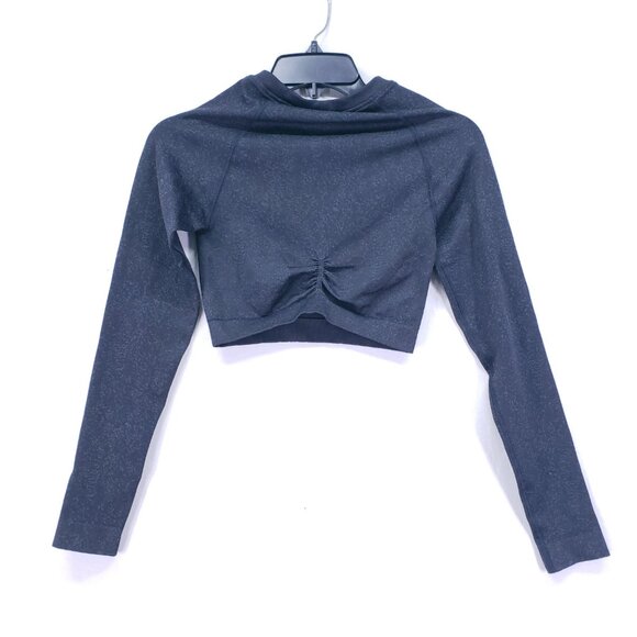 Gymshark Shirt Womens Small Long Sleeve Vital Crop Top Seamless Athleisure - Picture 6 of 8